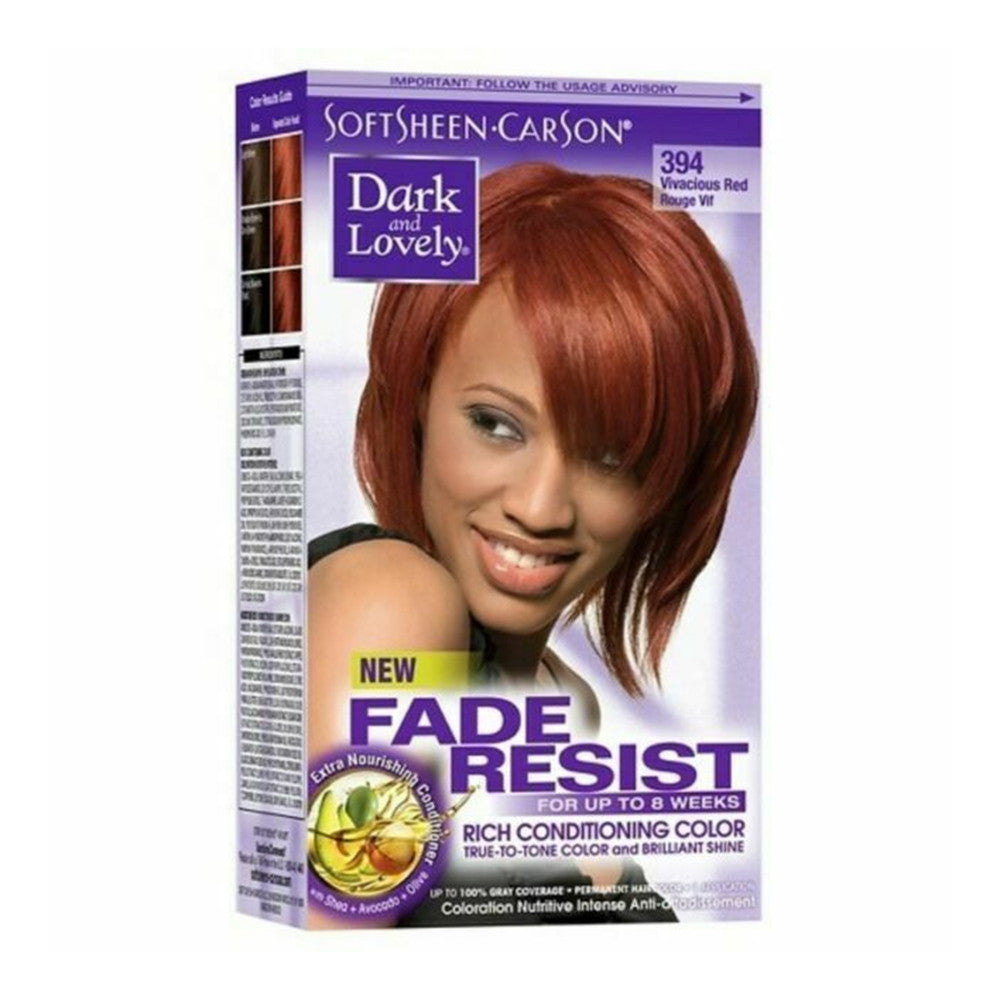 Softsheen Carson Dark And Lovely Fade-Resistant Rich Conditioning Color, 394 Vivacious Red, 1 Ea